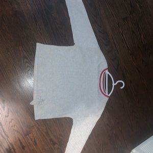 gray long sleeve top